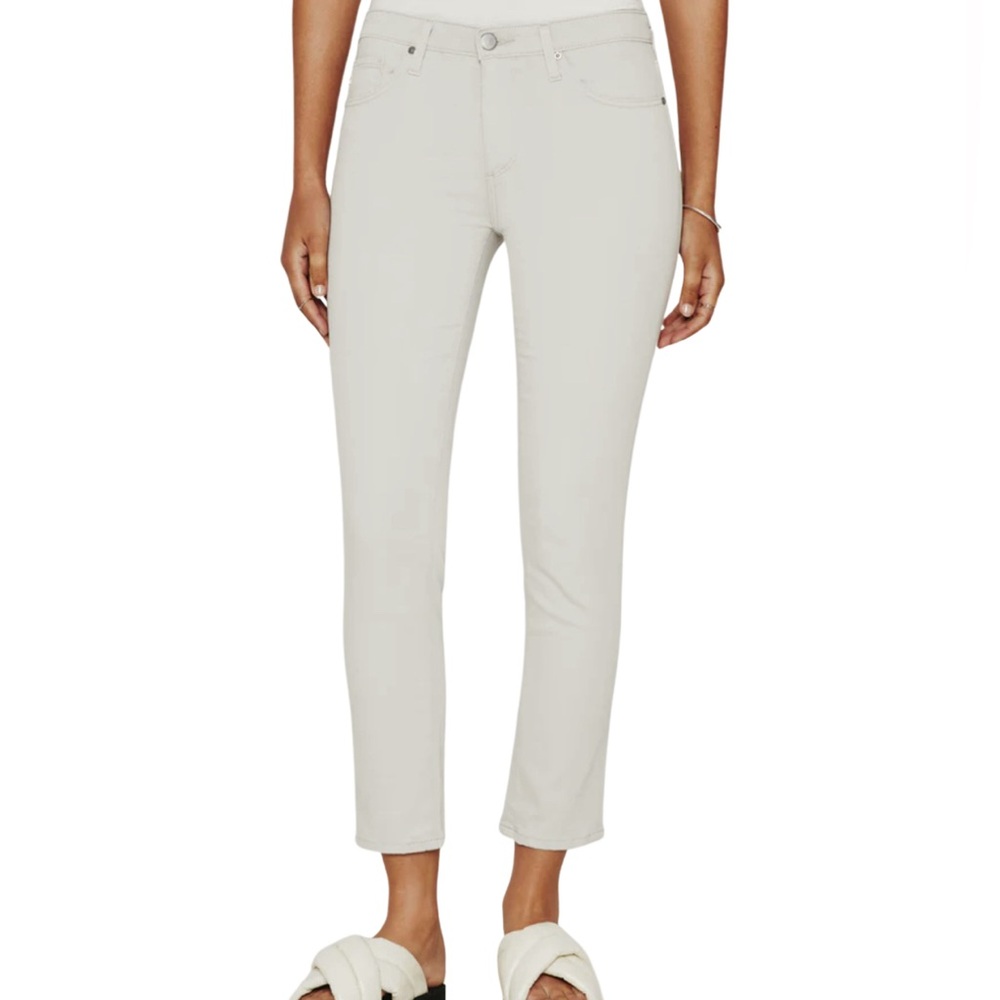 AG Adriano Goldschmied The Prima Cigarette Crop Jeans | Stone Grey | Size 30R